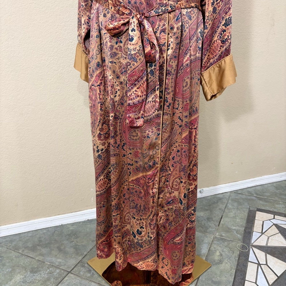 Vintage 1990s Victoria’s Secret Gold Label Silk Robe SZ M Lingerie Quiet luxury - Picture 3 of 10